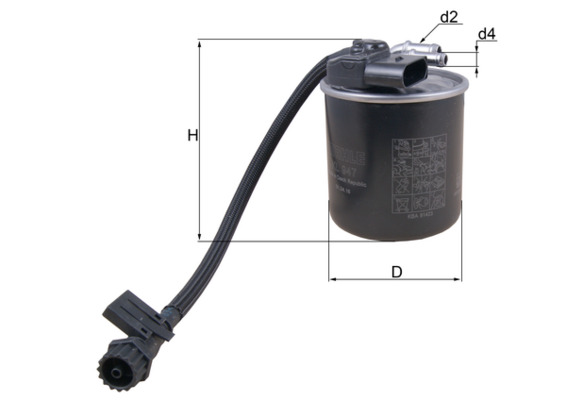Filtro carburante - KL 947 KNECHT