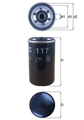 Топливный фильтр - KC 117 KNECHT