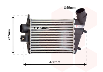 Intercooler, charger - 01004085 VAN WEZEL