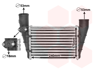 Intercooler, charger - 03004112 VAN WEZEL