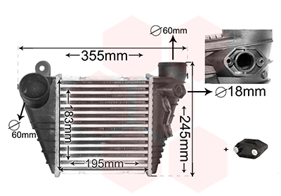 Intercooler, charger - 03004185 VAN WEZEL