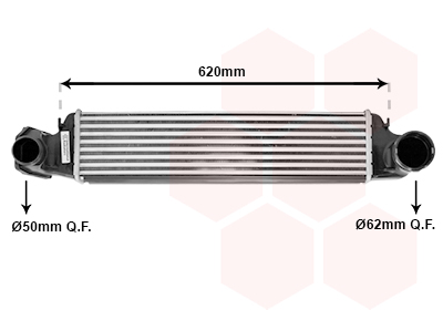 Intercooler, charger - 06004282 VAN WEZEL