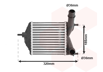 Intercooler, charger - 17004280 VAN WEZEL