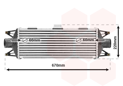 Intercooler, charger - 28004045 VAN WEZEL