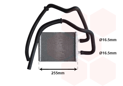 Heat Exchanger, interior heating - 28006105 VAN WEZEL