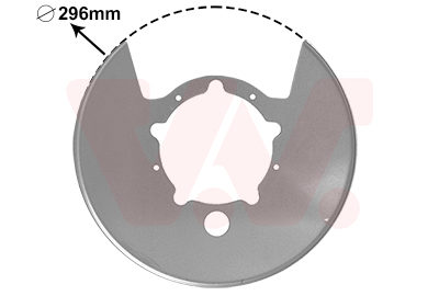 Splash Panel, brake disc - 2815375 VAN WEZEL