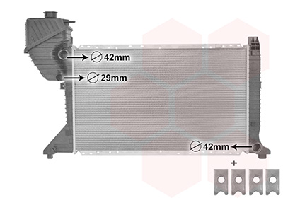 Radiatore, Raffreddamento motore - 30002300 VAN WEZEL
