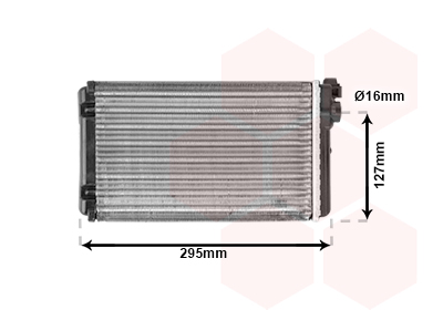 Scambiatore calore, Riscaldamento abitacolo - 37006116 VAN WEZEL