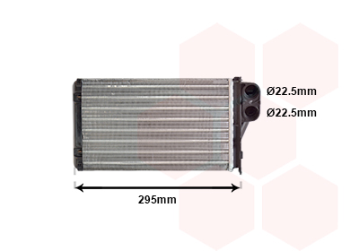 Heat Exchanger, interior heating - 40006240 VAN WEZEL