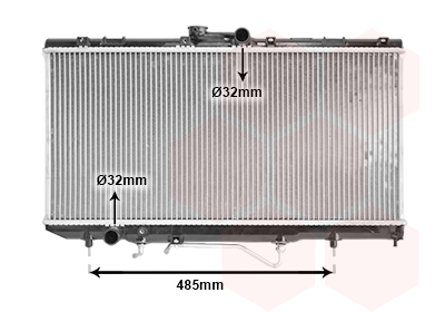 Radiator, engine cooling - 53002146 VAN WEZEL