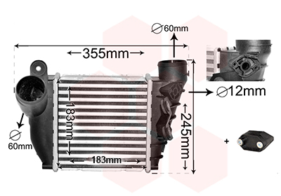 Intercooler, charger - 58004200 VAN WEZEL