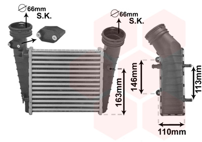 Intercooler - 58004238 VAN WEZEL
