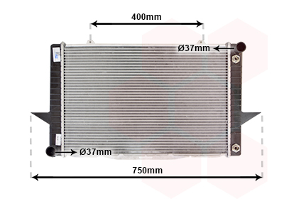 Radiatore, Raffreddamento motore - 59002092 VAN WEZEL