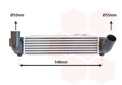 Intercooler, charger - 83004141 VAN WEZEL