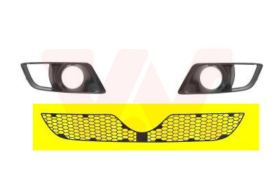 Ventilation Grille, bumper - 0159590 VAN WEZEL