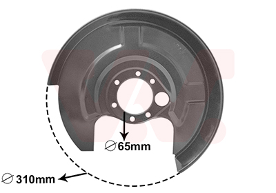 Splash Panel, brake disc - 0322374 VAN WEZEL