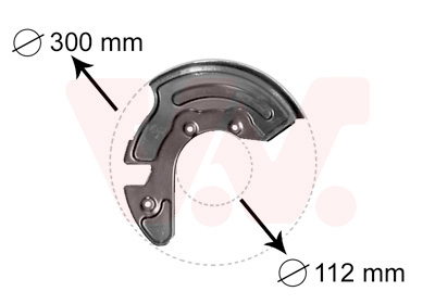 Splash Panel, brake disc - 0323371 VAN WEZEL