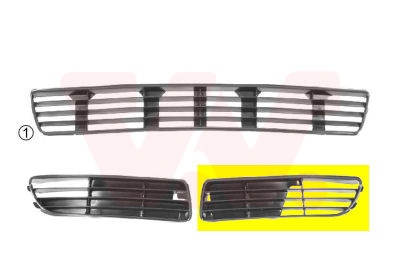 Ventilation Grille, bumper - 0323503 VAN WEZEL
