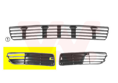 Griglia di ventilazione, Paraurti - 0323504 VAN WEZEL