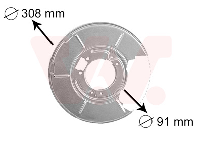 Splash Panel, brake disc - 0646373 VAN WEZEL