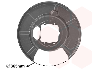 Splash Panel, brake disc - 0655374 VAN WEZEL