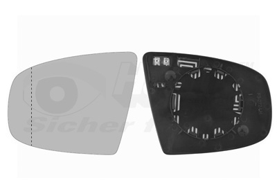Vetro specchio, Specchio esterno - 0687837 VAN WEZEL