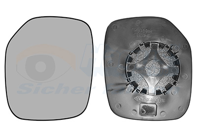 Vetro specchio, Specchio esterno - 0903831 VAN WEZEL