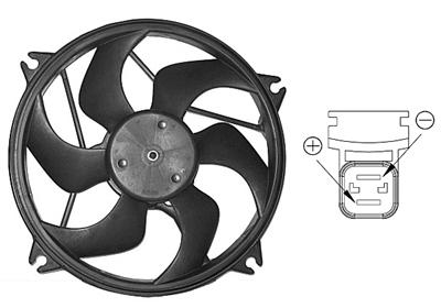 Fan, radiator - 0904746 VAN WEZEL
