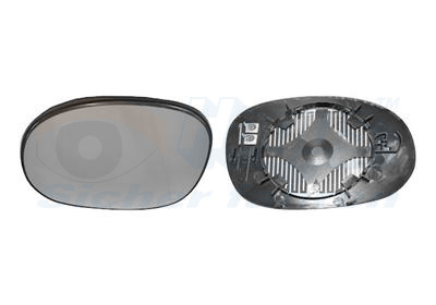 Mirror Glass, outside mirror - 0957837 VAN WEZEL