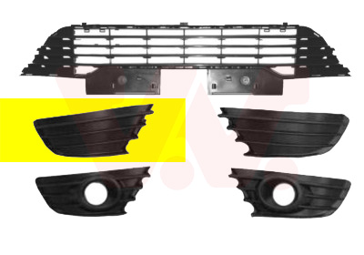 Ventilation Grille, bumper - 0970592 VAN WEZEL