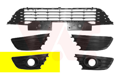 Ventilation Grille, bumper - 0970594 VAN WEZEL