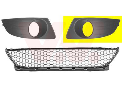 Griglia di ventilazione, Paraurti - 1516593 VAN WEZEL