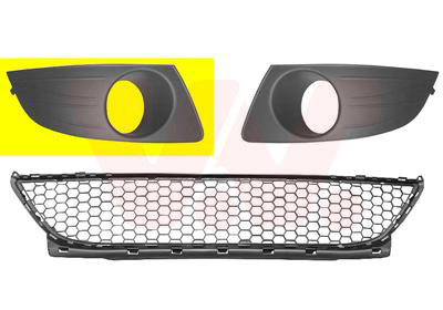Griglia di ventilazione, Paraurti - 1516594 VAN WEZEL