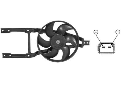 Fan, radiator - 1758746 VAN WEZEL