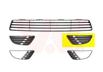 Ventilation Grille, bumper - 1805591 VAN WEZEL
