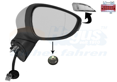 Specchio retrovisore esterno - 1808828 VAN WEZEL