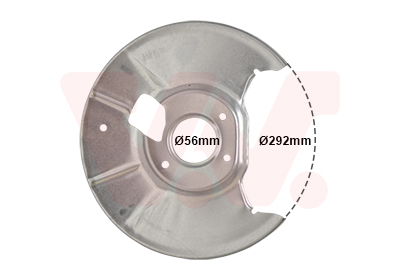 Splash Panel, brake disc - 2754374 VAN WEZEL