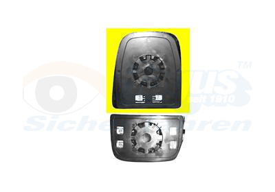 veidrodėlio stiklas, išorinis veidrodėlis - 2815838 VAN WEZEL