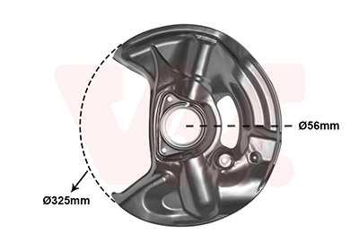 Splash Panel, brake disc - 3029371 VAN WEZEL