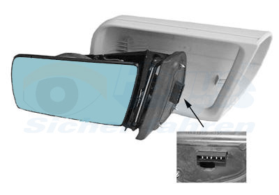 Specchio retrovisore esterno - 3031807 VAN WEZEL