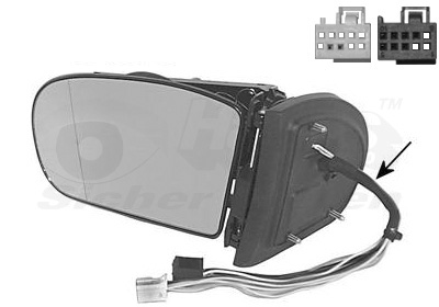 Specchio retrovisore esterno - 3032857 VAN WEZEL