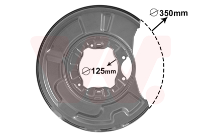 Splash Panel, brake disc - 3041374 VAN WEZEL