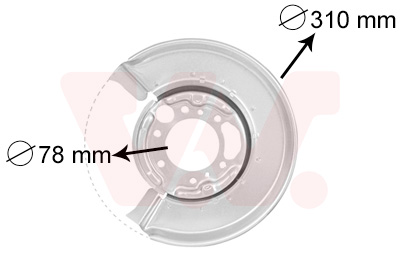 Splash Panel, brake disc - 3075373 VAN WEZEL