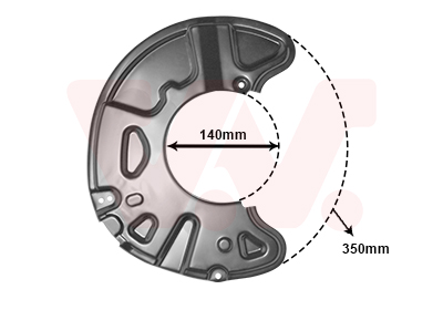 Splash Panel, brake disc - 3097372 VAN WEZEL