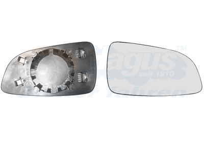Mirror Glass, outside mirror - 3745838 VAN WEZEL