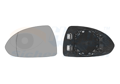 Mirror Glass, outside mirror - 3750837 VAN WEZEL