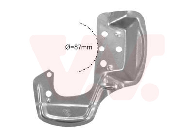 Splash Panel, brake disc - 3776371 VAN WEZEL