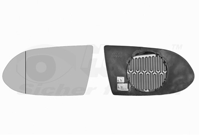 Vetro specchio, Specchio esterno - 3790837 VAN WEZEL
