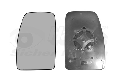 Mirror Glass, outside mirror - 3799835 VAN WEZEL
