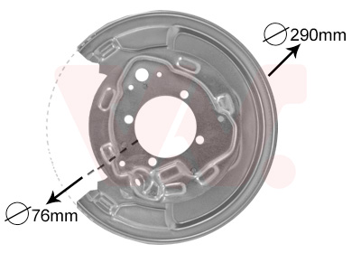 Splash Panel, brake disc - 5307373 VAN WEZEL